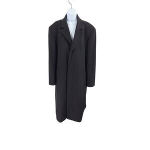 Mantoni Wool & cashmere men's top coat black Size 46 classic old money